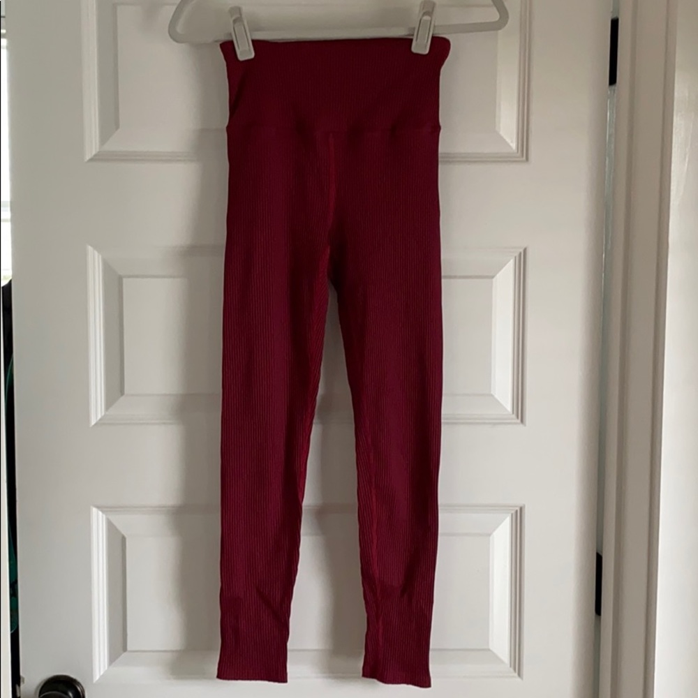 Carbon38 ribbed leggings